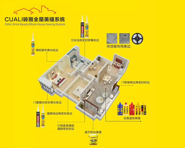從瓷磚美縫到美縫系統(tǒng)！為您提供全屋縫隙解決方案